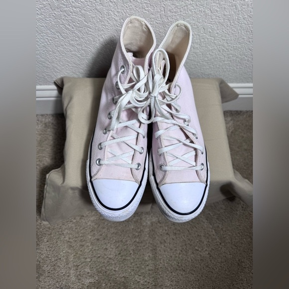 Converse Chuck Taylor All Star Hi Lift Platform Sneaker Sugar berry White Size 9 - Picture 3 of 11